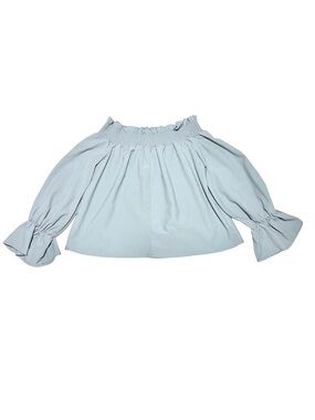 ANDTHEWHY Smocked Peasant Coquette Poetcore Boho Fairy Top
